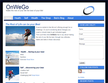 Tablet Screenshot of onwego.co.uk